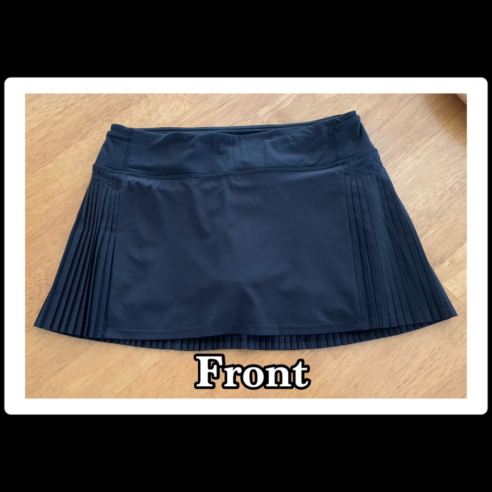 Lululemon Street to Pleat Black Skort Size 6.